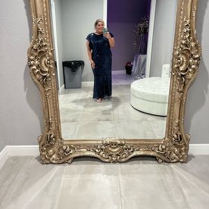 Formal Navy Sequin Dress